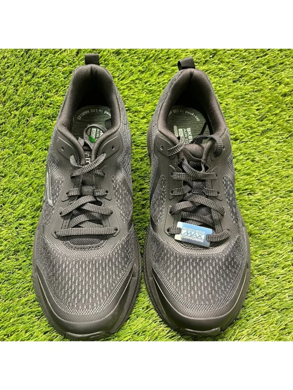 Skechers Max Cushioning Premier 2.0 Mens Size 8.5 Black Running Shoes Sneakers